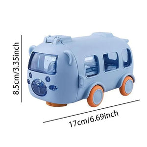 Multicolor Bus Water Bottle - 1 Pc Perfect for Kids