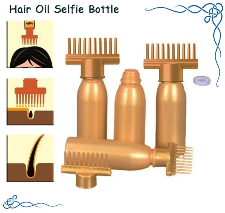 Hair Oil Applicator Comb Bottle – For Oiling, Dye, Shampoo & Scalp Care