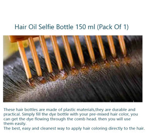 Hair Oil Applicator Comb Bottle – For Oiling, Dye, Shampoo & Scalp Care
