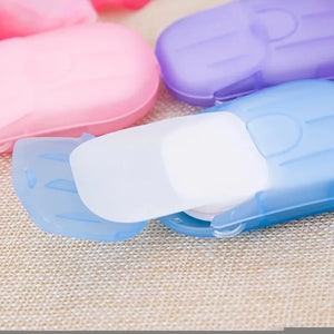 Portable Mini Paper Soap – Travel Hand Wash Sheets(Random Color)