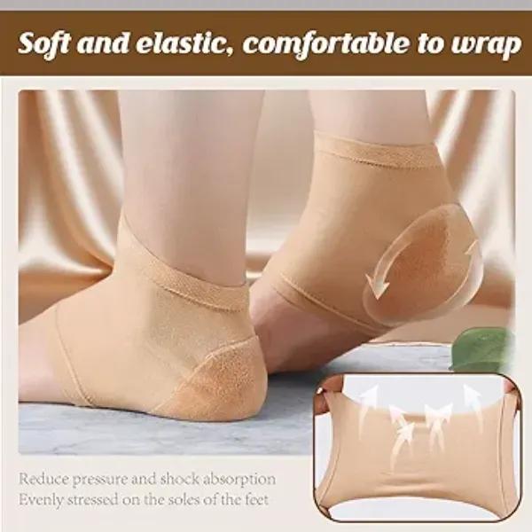 Anti Crack Silicone Heel Protector Socks