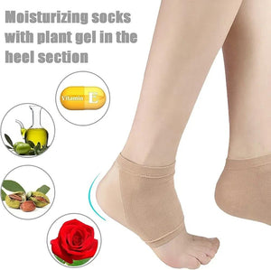 Anti Crack Silicone Heel Protector Socks