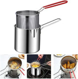 3Pcs Stainless Steel Strainer Pot Set – Easy to Clean & Hang