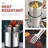 3Pcs Stainless Steel Strainer Pot Set – Easy to Clean & Hang