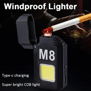 COB LED Flashlight & Rechargeable Lighter