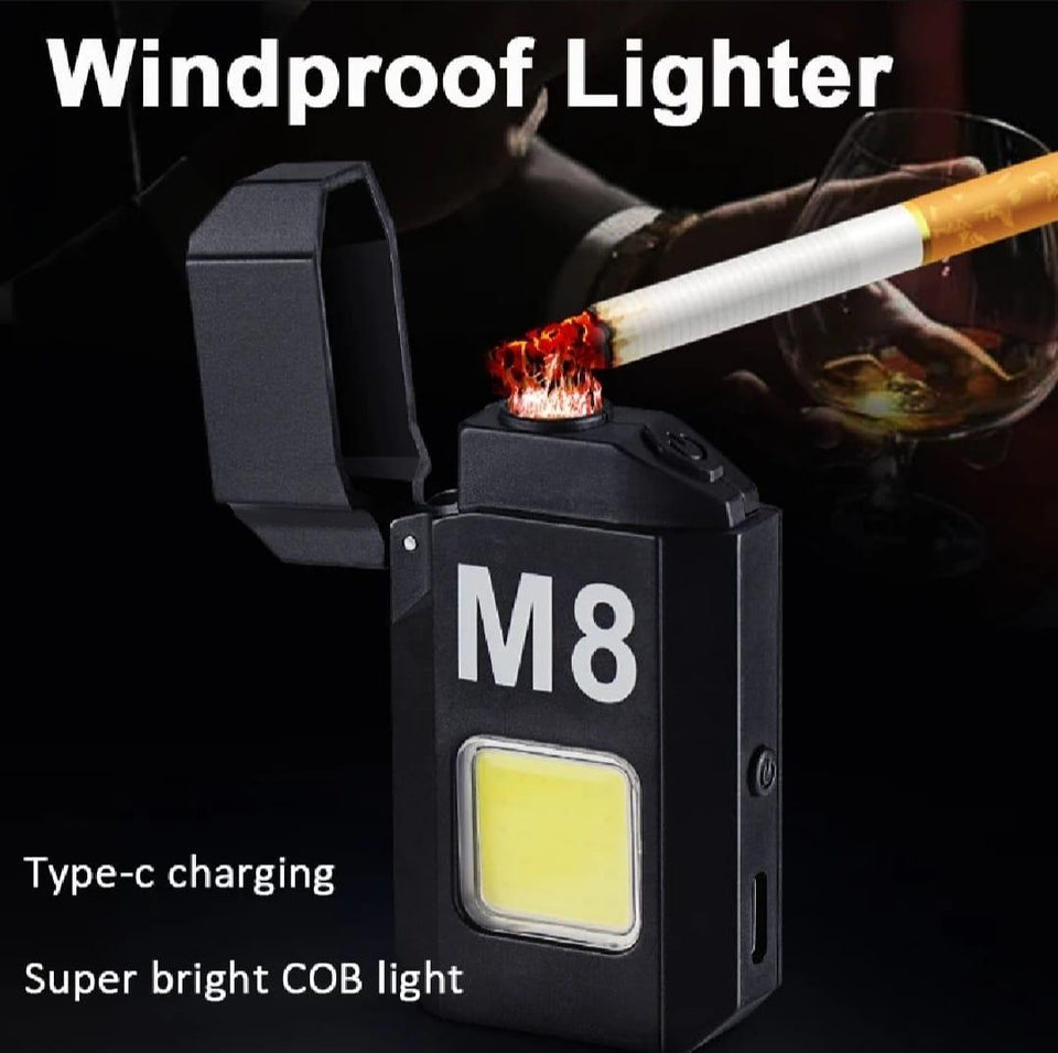 COB LED Flashlight & Rechargeable Lighter