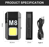 COB LED Flashlight & Rechargeable Lighter