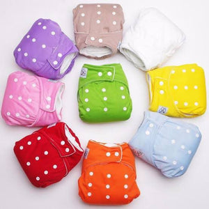 Baby Washable Flexible Diapers Adjustable ( Random Color)